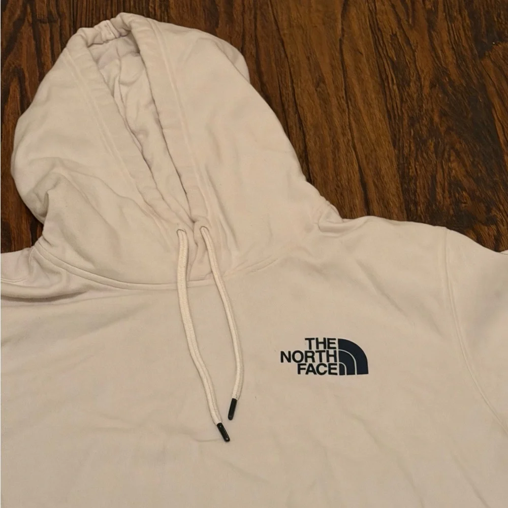 The North Face Men's Cream Hoodie size XL - Picture 2 of 5